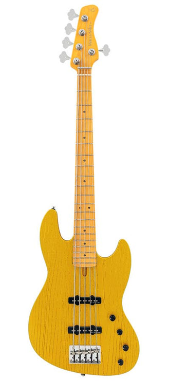 Sire Basses - V6 5/BSB - mahogany+ash top 5-string active bass guitar butterscotch blonde