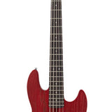 Sire Basses - V6 5/CAR - mahogany+ash top 5-string active bass guitar candy apple red – Apple Red
