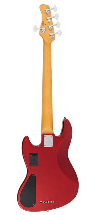 Sire Basses - V6 5/car - Mahogany+Ash Top 5-String Active Bass Guitar – Apple Red