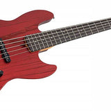 Sire Basses - V6 5/car - Mahogany+Ash Top 5-String Active Bass Guitar – Apple Red