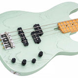 Sire Basses - P6 4/sgm - Mahogany+Ash Top 4-String Active Bass Guitar – Surf Green