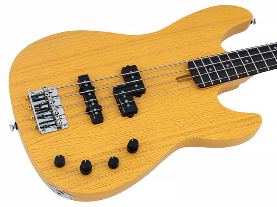Sire Basses - P6 4/bsb - Mahogany+Ash Top 4-String Active Bass Guitar Butterscotch Blonde