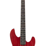 Sire Basses - P6 4/CAR - mahogany+ash top 4-string active bass guitar candy apple red – Apple Red