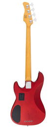 Sire Basses - P6 4/car - Mahogany+Ash Top 4-String Active Bass Guitar – Apple Red
