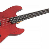Sire Basses - P6 4/car - Mahogany+Ash Top 4-String Active Bass Guitar – Apple Red