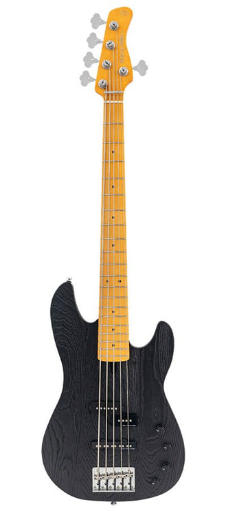 Sire Basses - P6 5/BK - mahogany+ash top 5-string active bass guitar black – Guitar Black
