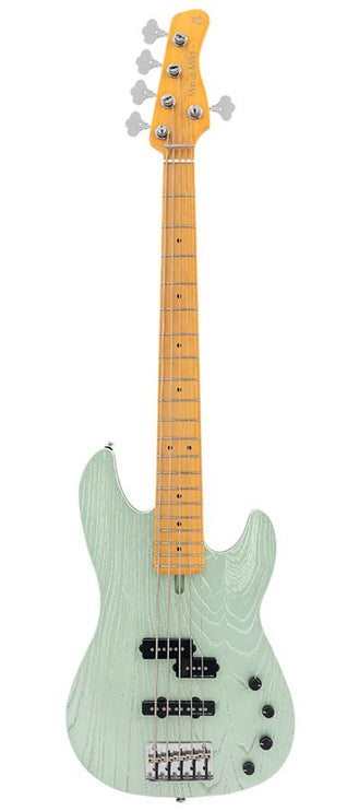Sire Basses - P6 5/SGM - mahogany+ash top 5-string active bass guitar surf green metallic – Surf Green