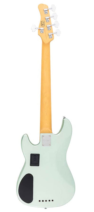 Sire Basses - P6 5/sgm - Mahogany+Ash Top 5-String Active Bass Guitar – Surf Green