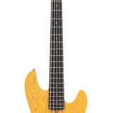 Sire Basses - P6 5/BSB - mahogany+ash top 5-string active bass guitar butterscotch blonde