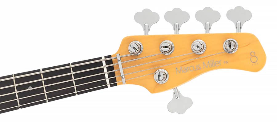 Sire Basses - P6 5/bsb - Mahogany+Ash Top 5-String Active Bass Guitar Butterscotch Blonde