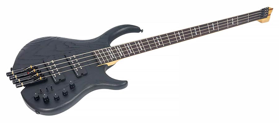 Sire Basses - M6h 4/bks - Swamp Ash 4-String Active Bass – Sandblasted Black