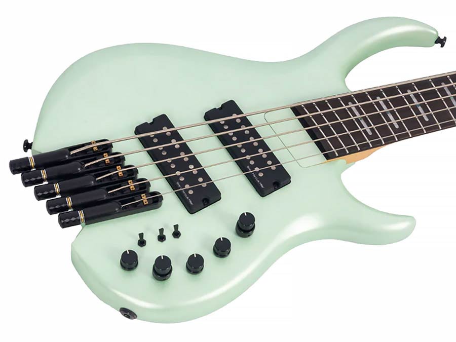 Sire Basses - M6h 5/sgms - Mahogany 5-String Active Bass – Surf Green