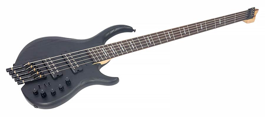 Sire Basses - M6h 5/bks - Swamp Ash 5-String Active Bass – Sandblasted Black