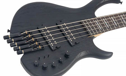 Sire Basses - M6h 5/bks - Swamp Ash 5-String Active Bass – Sandblasted Black