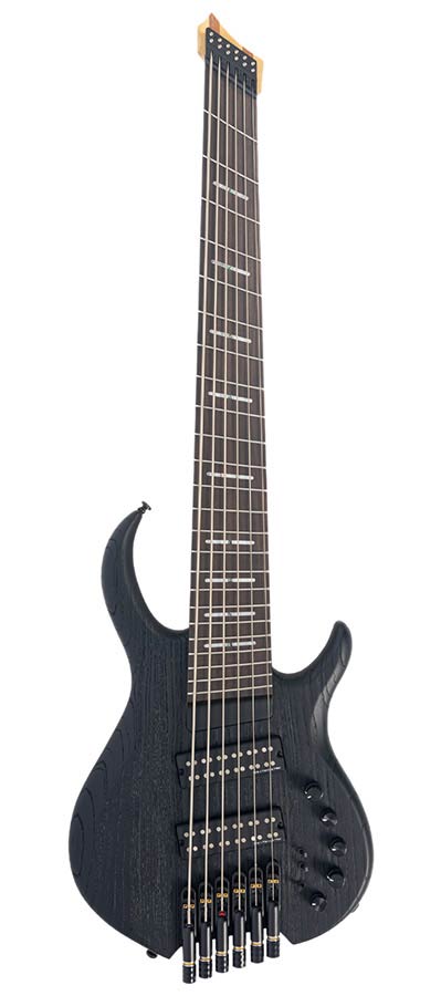 Sire Basses - M6H 6/BKS - swamp ash 6-string active bass sandblasted black – Sandblasted Black,