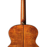 mini jumbo guitar, solid spruce top, flamed okoume b&s, amara ebony fb, vint sunburst, EQ + gigbag