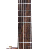 hollow body electric nylon guitar, spruce top, mahogany body, amara ebony fb, tbk + hard shell case