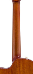 hollow body electric nylon guitar, spruce top, mahogany body, amara ebony fb, 3ts + hard shell case