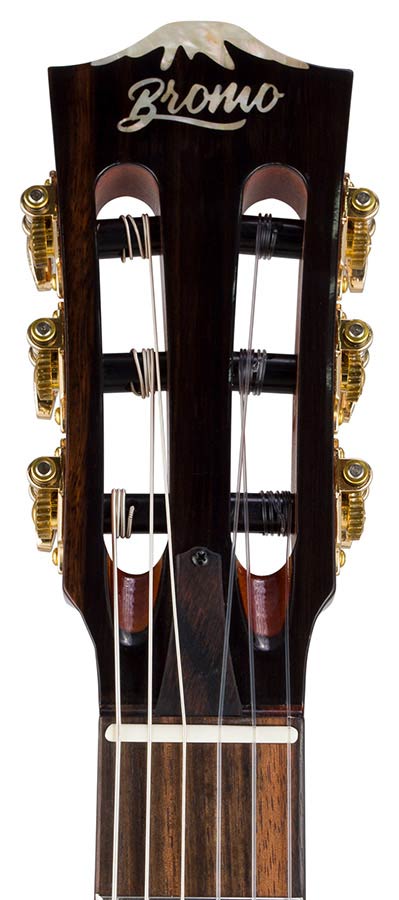 hollow body electric nylon guitar, spruce top, mahogany body, amara ebony fb, 3ts + hard shell case