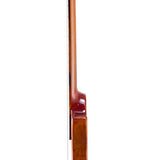 hollow body electric nylon guitar, spruce top, mahogany body, amara ebony fb, 3ts + hard shell case