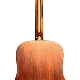 dreadnought guitar all solid tonewoods, amara ebony fb, historic sunburst, and heavy duty bag