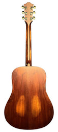 dreadnought guitar all solid tonewoods, amara ebony fb, historic sunburst, and heavy duty bag