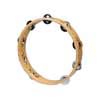 tambourine, no drum head, wood, 10", 9 zils