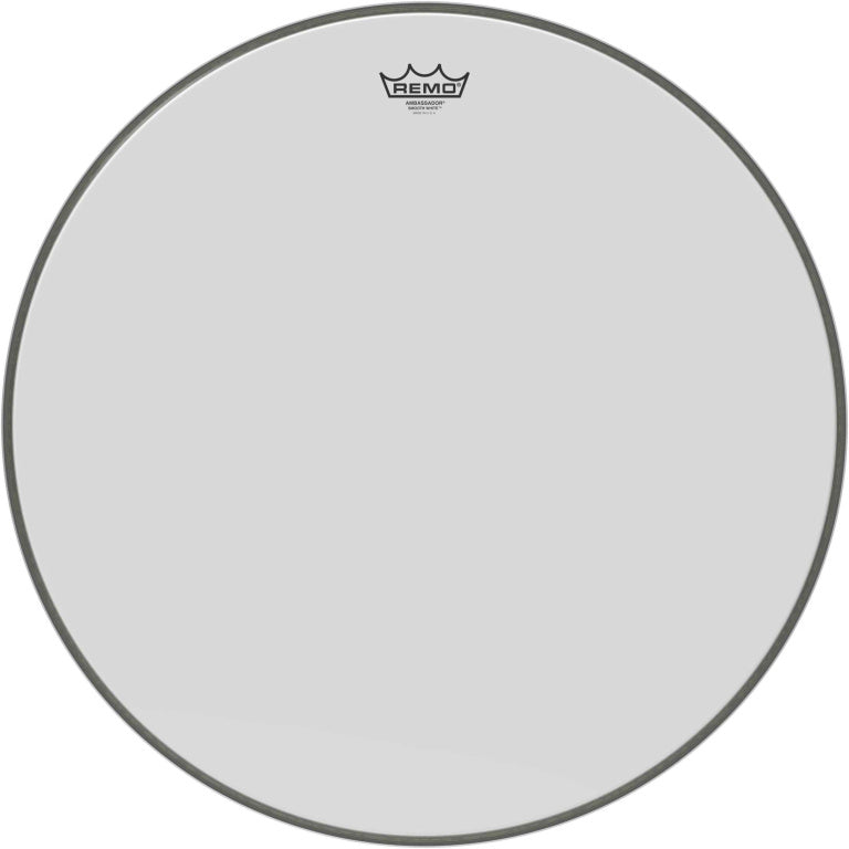 Remo - BR-1224-00 - 24" Ambassador Smooth White Bass Drum head
