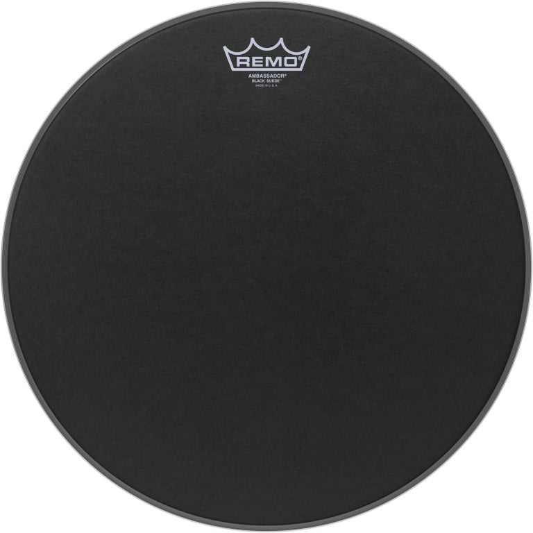 Remo - BA-0815-ES - 15" Black Suede Ambassador Tom/ Snare/ Floortom Head