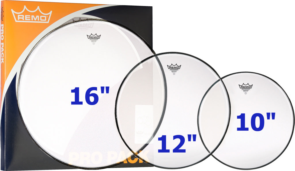 Remo - PP-1412-BE - Tom Pack (10", 12", 16" Emperor Coated) - save 10%!