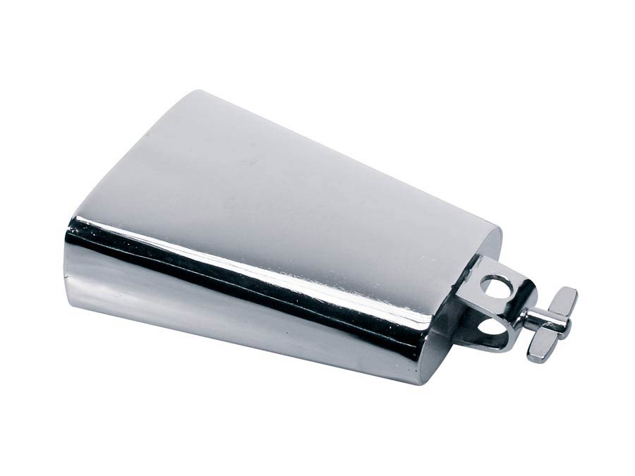 cow bell, chrome plated, with screw, 5"