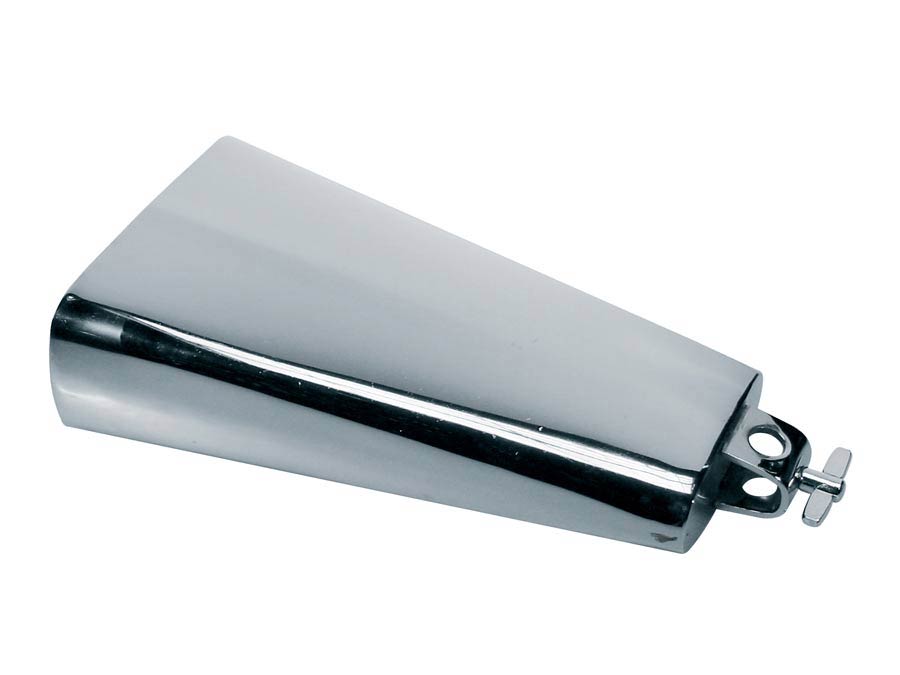 cow bell, chrome plated, with screw, 8"