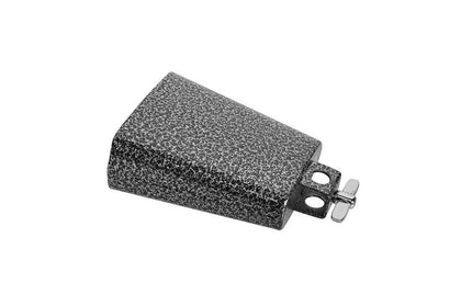 cow bell, black, with screw, 5"