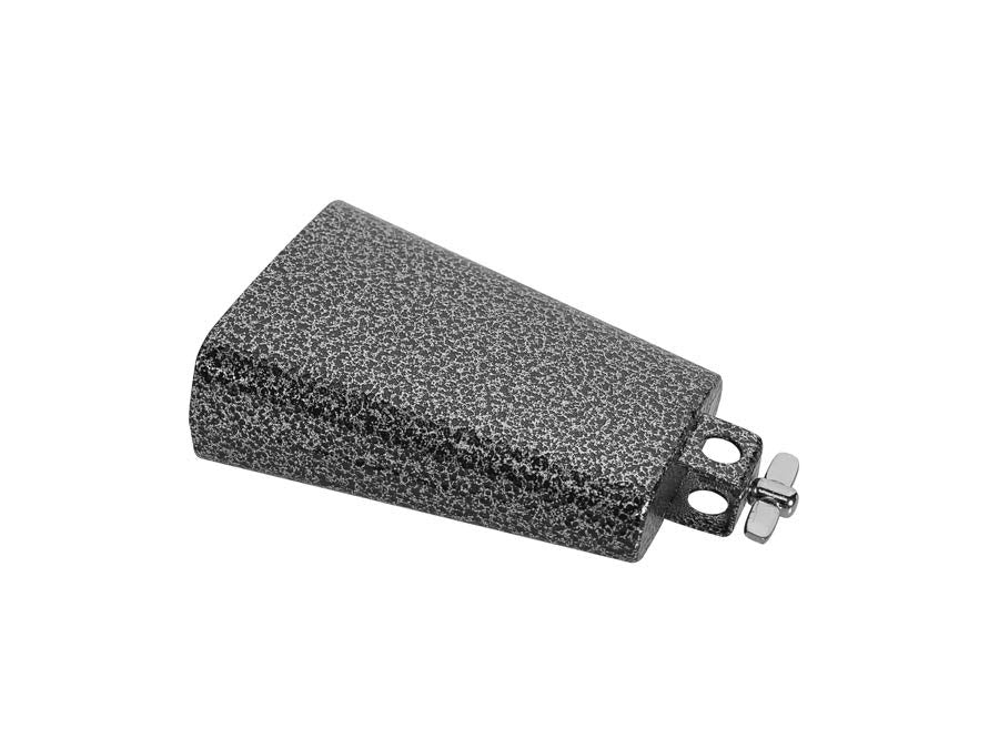 cow bell, black, with screw, 6"