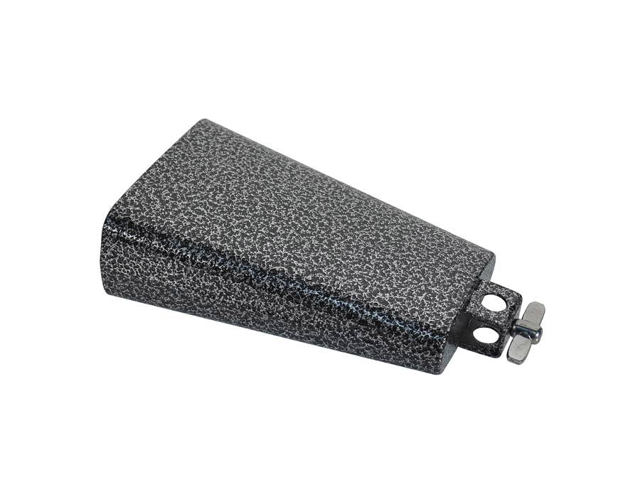 cow bell, black, with screw, 7"