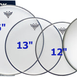 Remo - PP-0312-BE - ProPack (12", 13", 16" Emperor Clear + FREE 14" BE-0114-00)