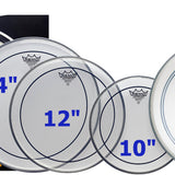 Remo - PP-0310-PS - ProPack (10", 12", 14" Pinstripe Clear + FREE 14" P3-0114-BP)