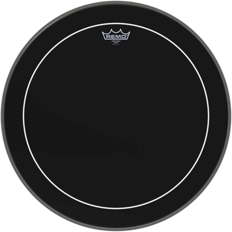 Remo - ES-1620-PS - 20" Ebony Pinstripe Bass Drum Head