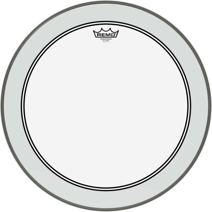 Remo - P3-1322-C2 - 22" Powerstroke 3 Ambassador clear bass drum head