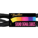 Boston - AC-140 - Audio Cable Black, 3.00 Meter, Jack M St., 2 Jack F St.