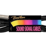 Boston - AC-150 - Audio Cable Black, 3.00 Meter, Jack F Mono, 2 Jack M Mono