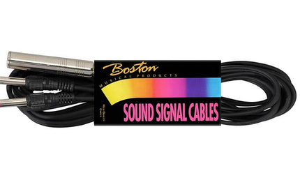 Boston - AC-150 - Audio Cable Black, 3.00 Meter, Jack F Mono, 2 Jack M Mono