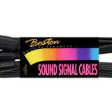Boston - AC-160 - Audio Cable Black, 3.00 Meter, Jack F St., 2 Jack M St.