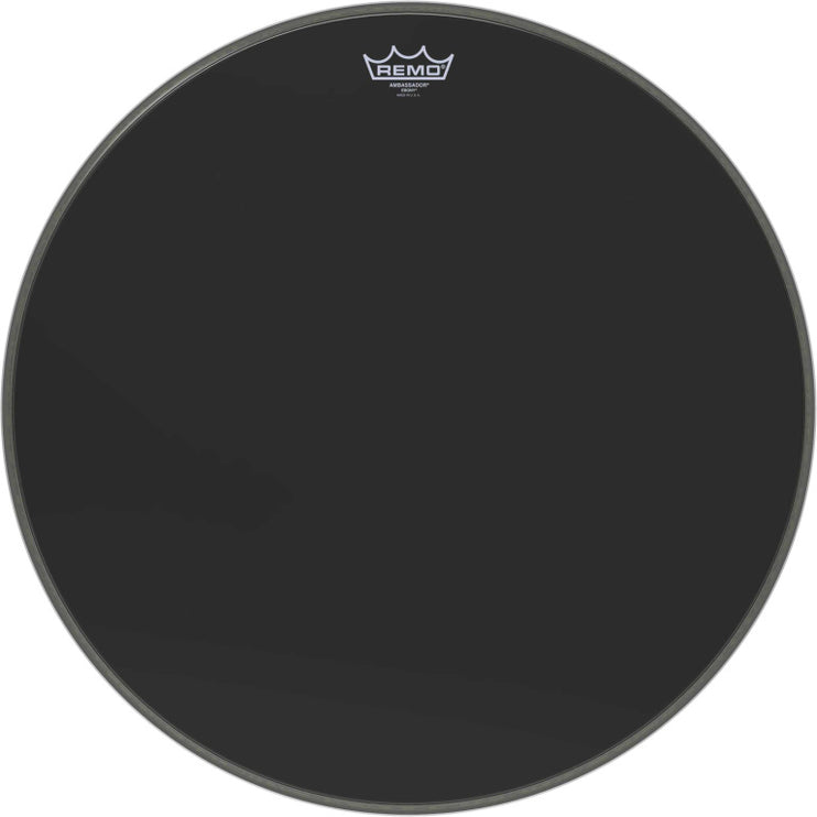Remo - ES-1022-00 - 22" Ebony Ambassador Bass Drum head
