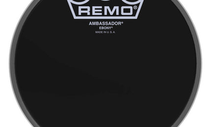 Remo - ES-0006-00 - 6" Ebony Ambassador Tom Head