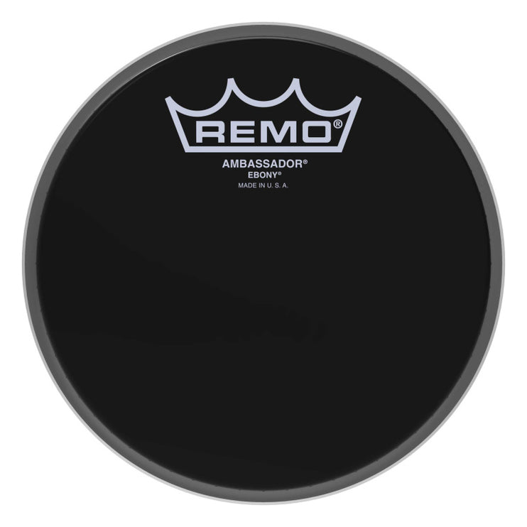 Remo - ES-0006-00 - 6" Ebony Ambassador Tom Head