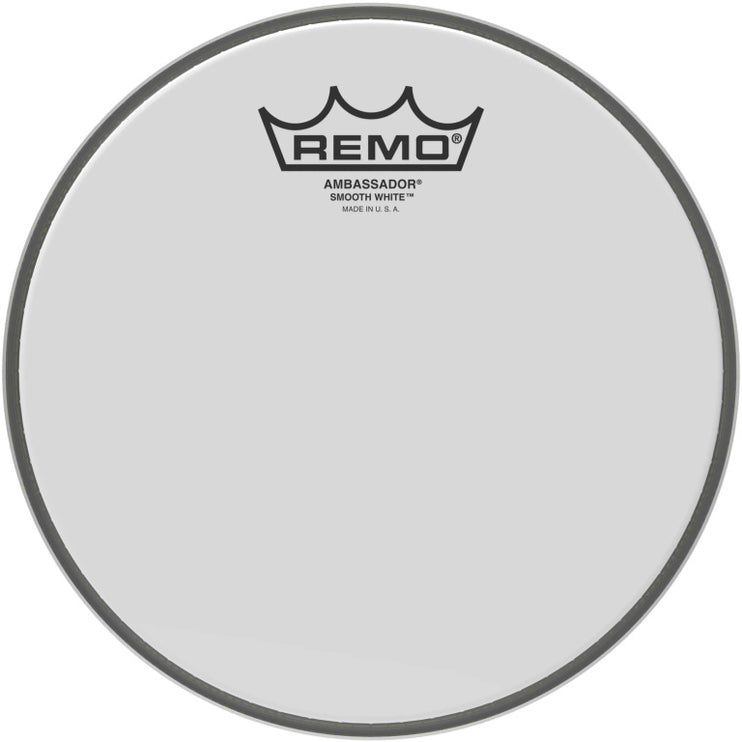 Remo - BA-0208-00 - 8" Ambassador Smooth White tom head