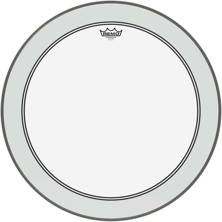 Remo - P3-1324-C2 - 24" Powerstroke 3 Ambassador clear bass drum head