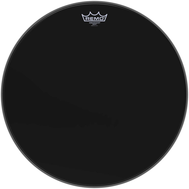Remo - ES-0018-00 - 18" Ebony Ambassador Floortom Head