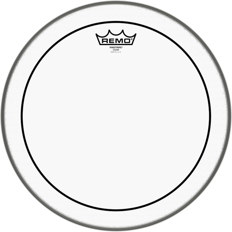 Remo - PS-0314-00 - 14" Pinstripe Clear Tom/ Snare/ Floortom head